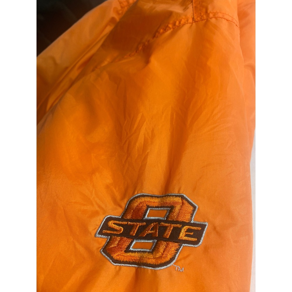 Vintage Red Oak Oklahoma State Cowboys Bomber Jacket Mens XL Orange Varsity OSU - Picture 6 of 9